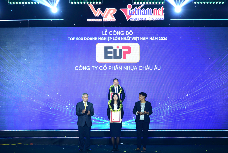 EuP và Nhựa Gỗ Châu Âu xuất sắc ghi danh trong BXH Top 500 doanh nghiệp lớn nhất Việt Nam 2024 (VNR500)