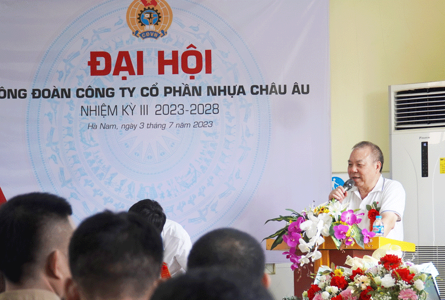 Ông Vũ Đức Hậu phát biểu tại Đại hội Ông Vũ Đức Hậu phát biểu tại Đại hội