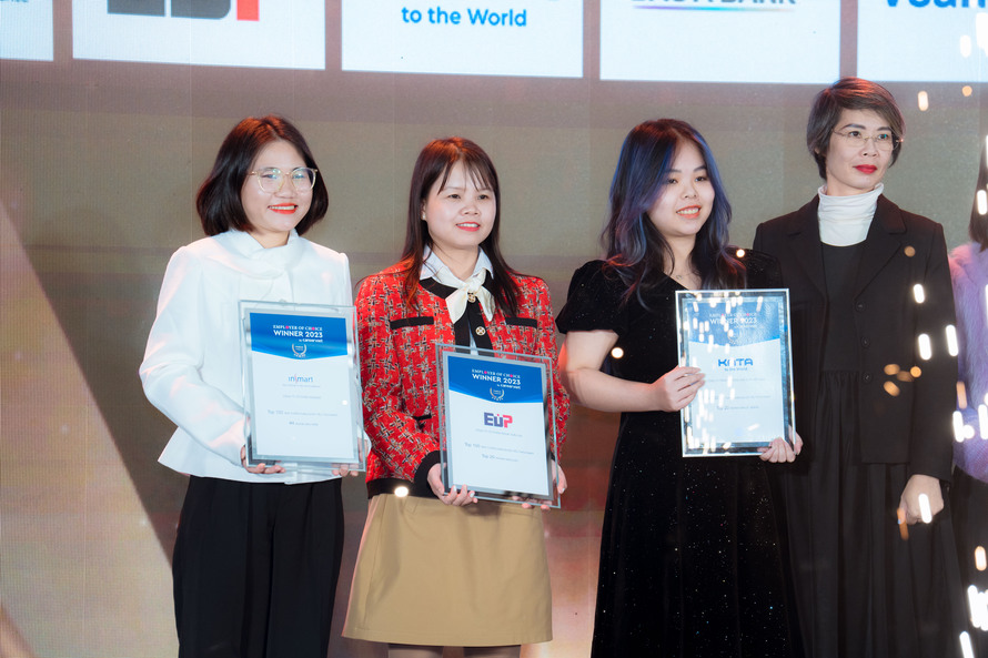 Representative of EuP Group's HR department accepted the accolades.